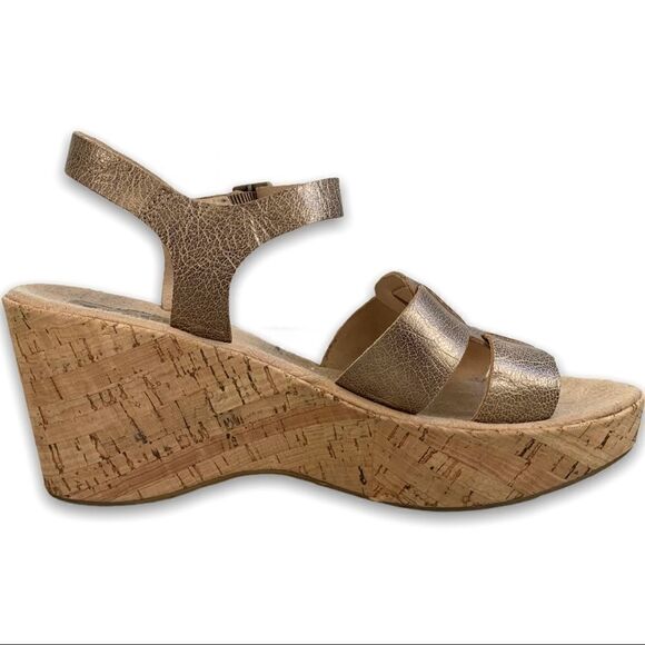 Korks by Kork Ease Wedge Sandals RoseGold Metallic - Picture 2 of 8